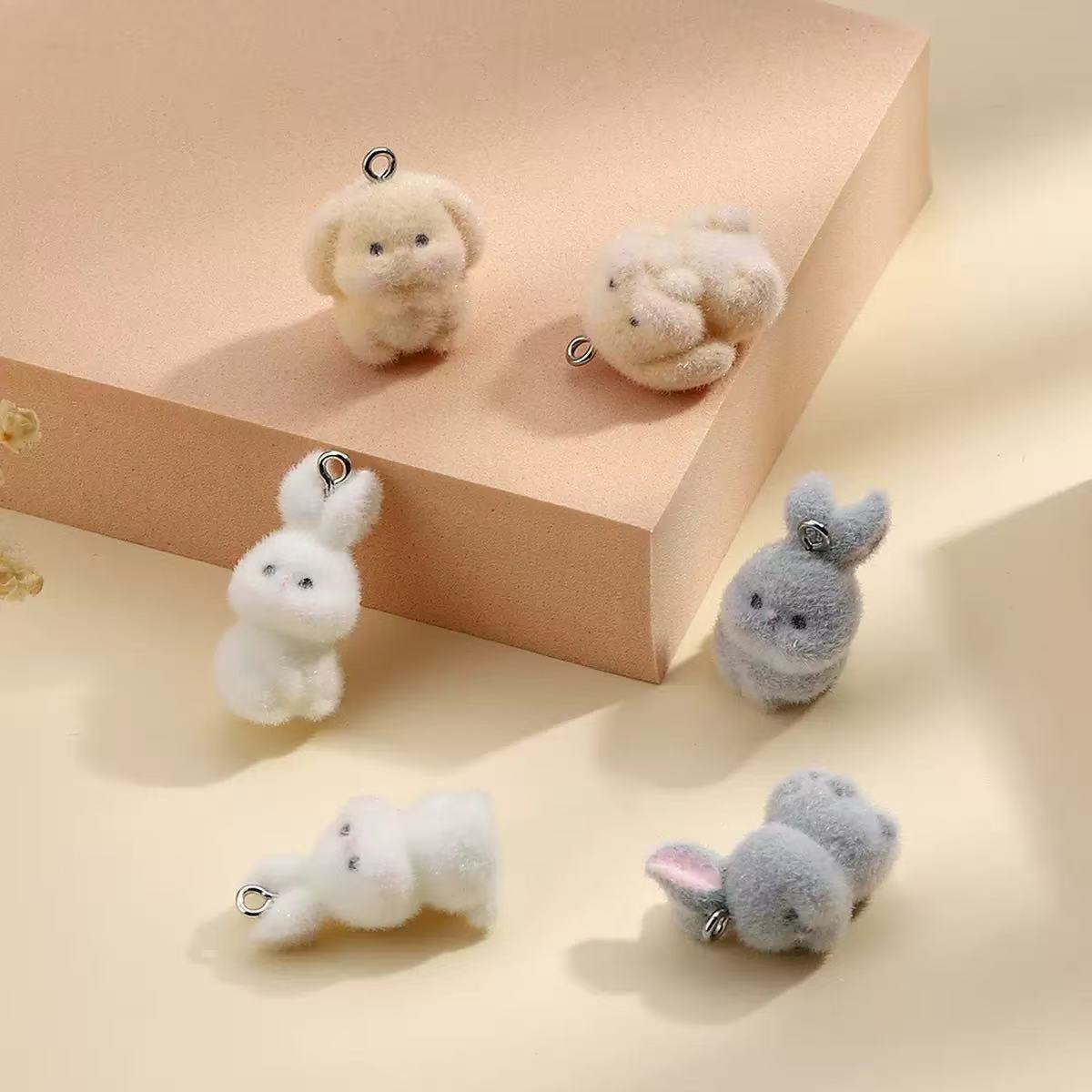 10pcs Flocking Little Rabbit R - مراجعة Resin Art Materials Kit وسعره