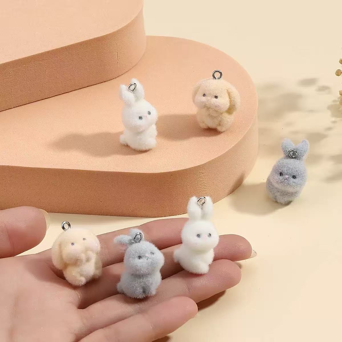 10pcs Flocking Little Rabbit R - مراجعة Resin Art Materials Kit وسعره