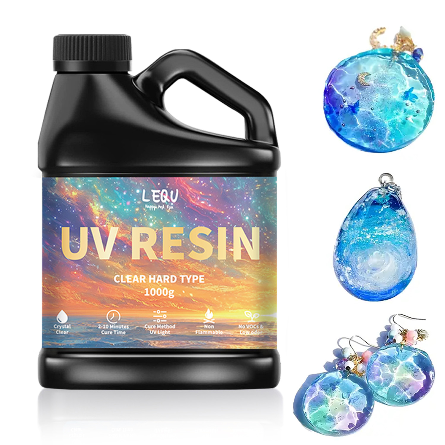 100/200/500/1000g UV Epoxy Res - مراجعة Resin Art Letters وسعره