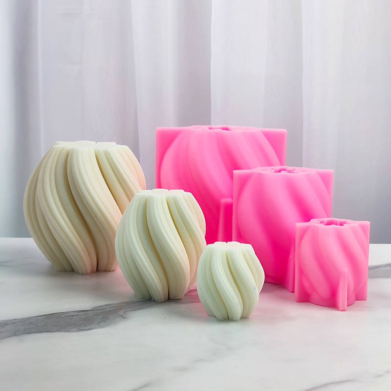 Geometric Striped Column Candl - مراجعة Resin Art Ocean وسعره
