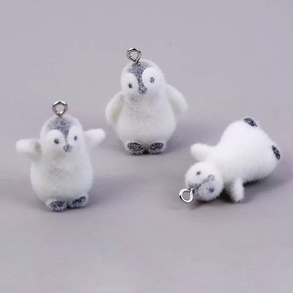 5pcs Flocking Small Penguin Re - مراجعة Resin Art Materials Kit وسعره